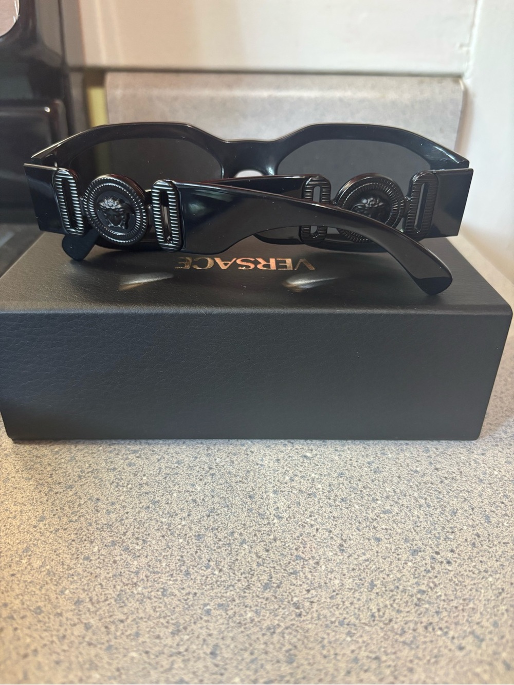 Versace Men’s Black Medusa-Emblem Sunglasses - Picture 3 of 5